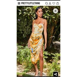 Two piece tie dye set with corset top